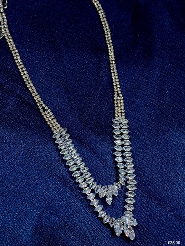 Damen halskette mit - halskette, strass