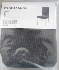 Ikea Bezug für Henriksdal Stuhl Dansbo dunkelgrau, Stuhlbezug