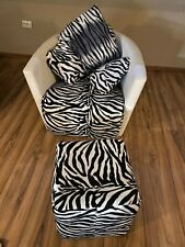 Sessel, Hocker, zebra-look