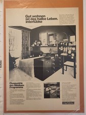 [1976] Interlübke Wohnen Möbel (Original Werbung / Reklame aus Zeitschrift)