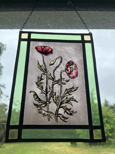 Fensterbild glasbild bleiglas - glasbild,