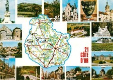 Cote d Or Region Carte de la