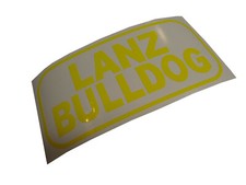 Lanz Bulldog Schriftzug Dekor