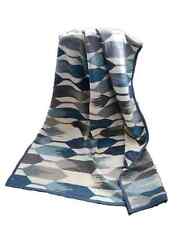 Biederlack Baumwolle Dralon Wohndecke Kuscheldecke 150x200 blau grau