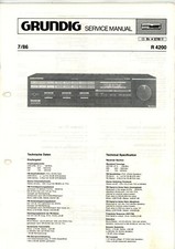 GRUNDIG Service Manual für R 4200  ORIGINAL