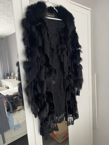 Echt pelz mantel mit spitze - pelz,
