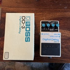 Boss DD-3 DD3 Digital Delay MIJ Vintage Long Chip Guitar Pedal 80’s boxed