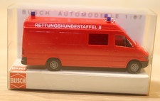 Busch 47815 Rettungshundestaffel II, Mercedes Sprinter  Feuerwehr H0, 1;87  Rot