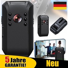 NEU Bodycam Wasserdicht Mini Überwachungskamera HD 1080p Tragbare Körperkamera~