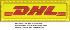 DHL EMBROIDERED PATCH, IRON ON