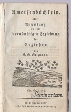 Christian Gotthilf Salzmann Ameisenbüchlein ERSTAUSGBABE 1806