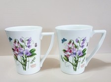 Portmeirion The Botanic Garden schöne 2 Kaffeebecher Tassen Neuwertig