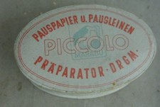 alte Pappschachtel Marabu Pauspapier Entfetter Piccolo Präparator