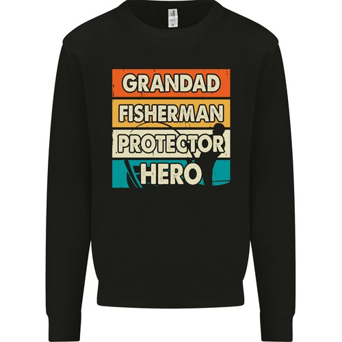 Opa fischer lustig fischen - opa,
