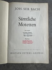 Bach sämtliche Motetten