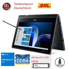 Acer TravelMate Spin B3 Convertible Laptop 11.6  Zoll HD Touchscreen Win11 pro
