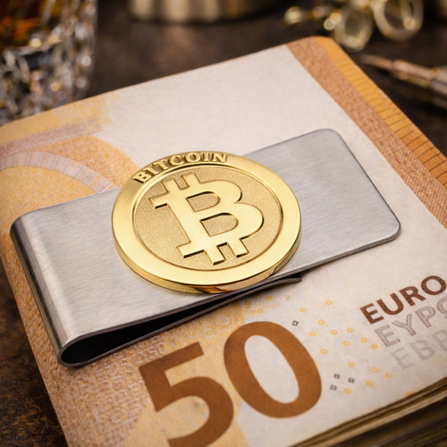 Geldklammer btc coin geldclip - geldklammer,