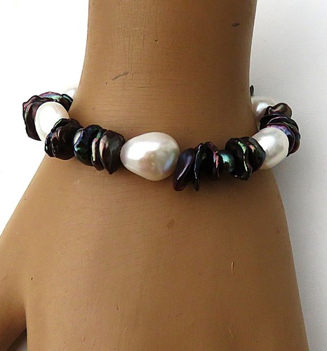 Keshi perlen armband - perlen,