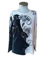 Futura Moda Pulli Blumenprint