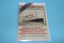 Blechpostkarte The North German Lloyd, The Four Flyers, Nostalgic Metal-Card