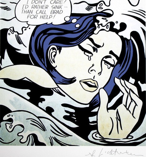 Roy lichtenstein drowning - roy,