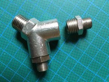 Y- Druckluftverteiler 1/4" außen auf 2 X 1/4" innen & 2 X1/4" auf 1/8" Anpassung