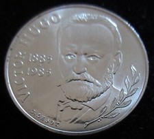 MDS FRANKREICH FRANCE 10 FRANCS 1985 "100. TODESTAG VON VICTOR HUGO", SILBER #D