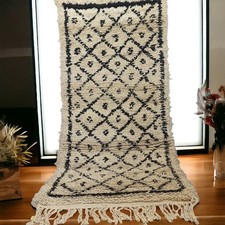Teppich Marokkanisch Handarbeit Geometrisch Berber Vintage Carpet Wolle...