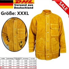 Schweißerjacke Arbeitskleidung Lederjacke Rind Volleder Schweißerschutzjacke DE