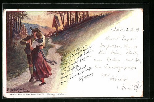 Künstler döcker - künstler-ak,