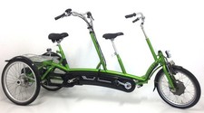 Vanraam Tandem Dreirad Duo Kevo Plus vorne für Person bis 160cm mit Crystalyte M