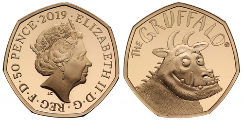 Elizabeth 2019 gold 50p - pp,