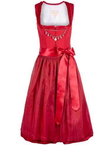 Dirndl shiloh 70cm länge rot - dirndl,