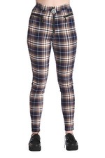 Navy Tartan Karo Skinny Punk