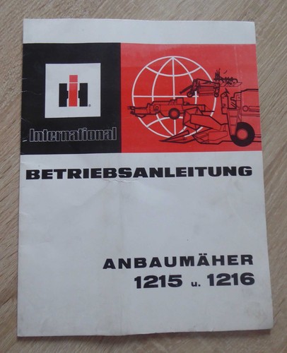 Ihc anbaumähwerk 1215 1216 - anbaumähwerk,