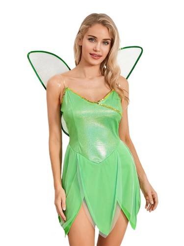 Damen fee pailletten kleid - pailletten,
