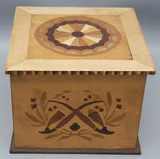 tolle alte TABAKDOSE Holz