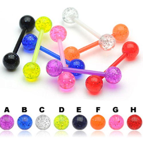 Zungen piercing barbell - zungen,