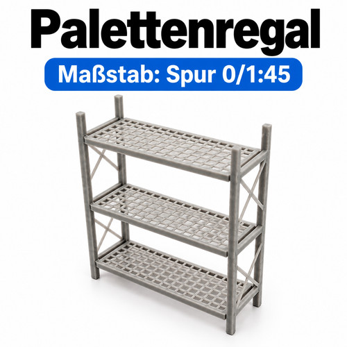 Spur palettenregal - 0/1:45,