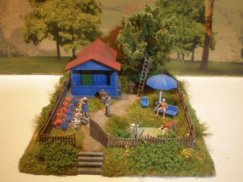 Diorama 87 garten - diorama, 1:87