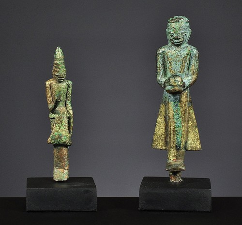 Two miniature votive figures