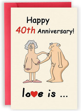 40 hochzeitstag,Karte zur