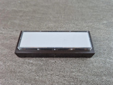 Kontaktplatte Klingelplatte AP Klingeltaster mit Namensschild beleuchtet braun