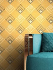 NEWROOM Vliestapete Gelb Creme