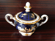 Weimar Porzellan  Zuckerdose  mit Deckel  Goldrand