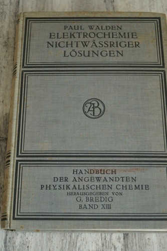 Elektrochemie nichtwässriger - elektrochemie,