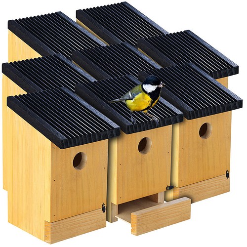 8er set tannenholz nistkästen - 8er-set, tannenholz-nistkästen