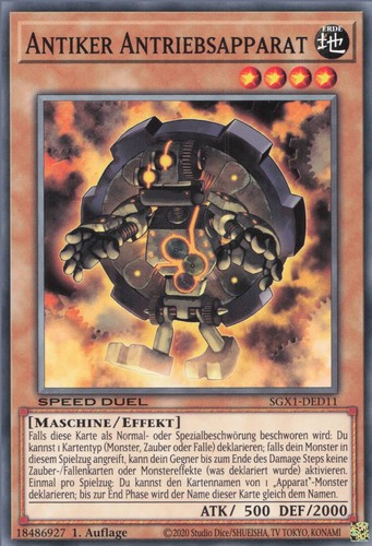 Yugioh antiker antriebsapparat - yugioh,
