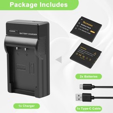 2xNP-60 NP60 Akku & Ladegerät für Casio Exilim EX-Z19 EX-Z29 EX-Z80 EX-Z90 EX-Z9