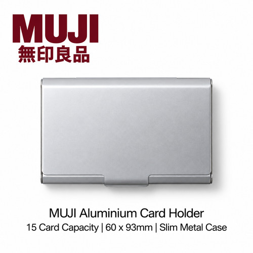Muji aluminium kartenhalter - aluminium, 15